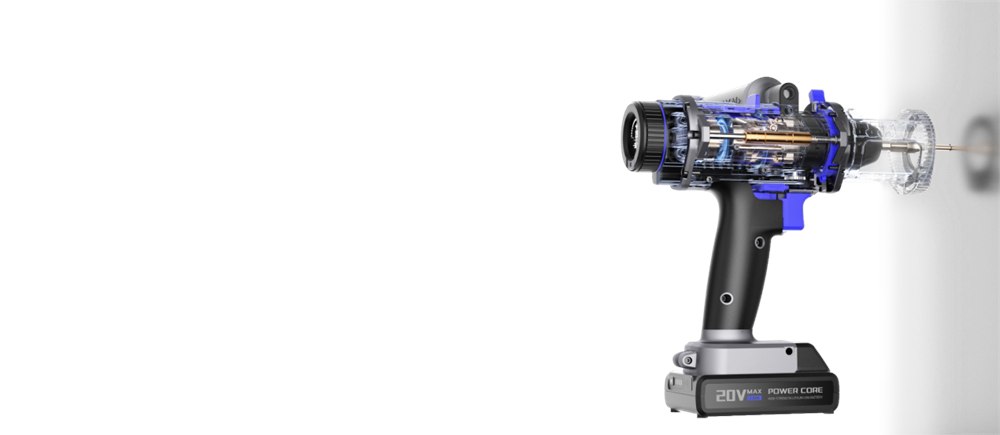 SPESYN ST3 transparent side view drilling into a wall surface