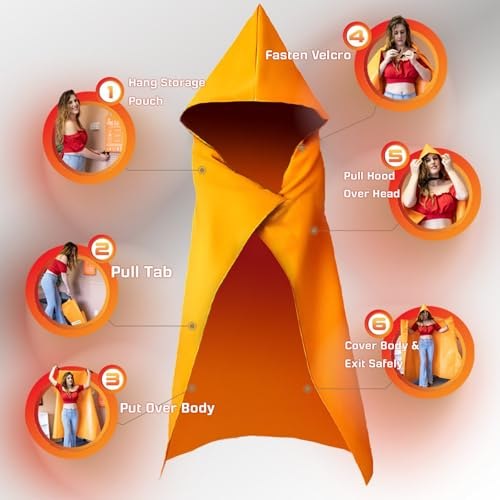 Supa Ant orange wearable fire blanket cape product image 4