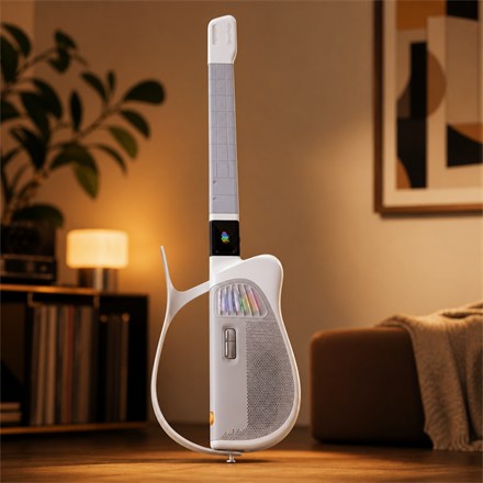 This Foldable AI Guitar Lights Up To Teach You Songs