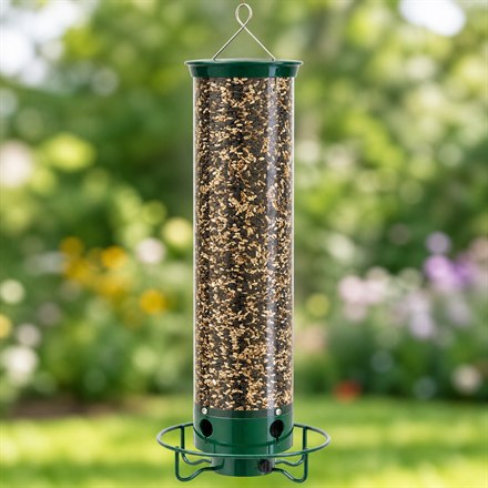 This Squirrel-Proof Bird Feeder Spins Thieves Off Its Perch