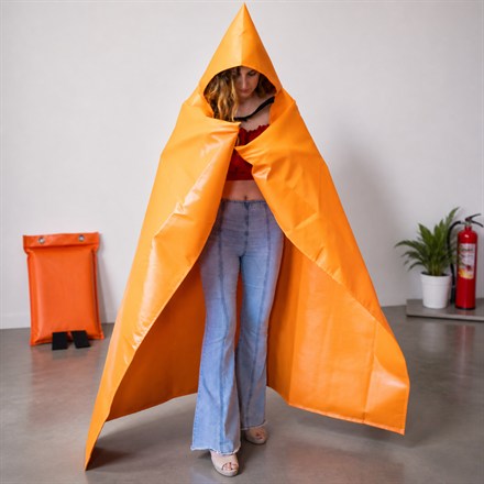 This Wearable Fire Blanket Cape Adds A Hood To Emergency Safety