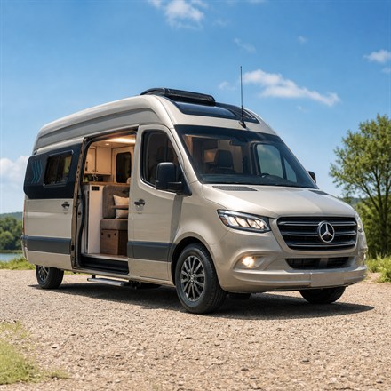 This Transforming Camper Van Has a Slide-Away Toilet and Folding Sink
