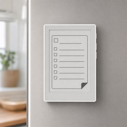 This Magnetic ePaper Note Display Turns Voice Reminders Into Fridge Notes