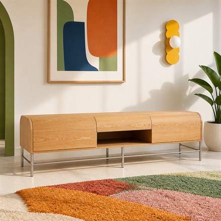 This Half-Log Sideboard Turns Storage Into Sculptural Furniture