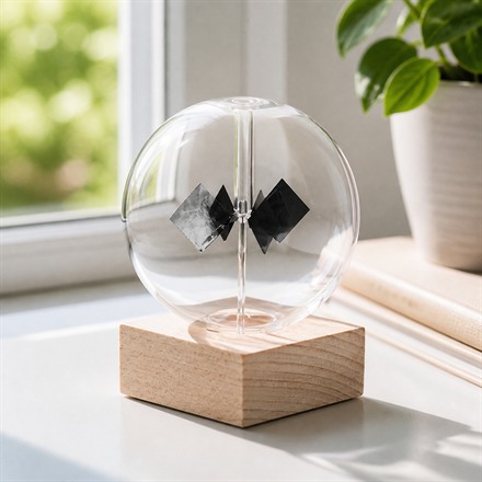 This Solar Radiometer Light Mill Spins Its Vanes In Sunlight