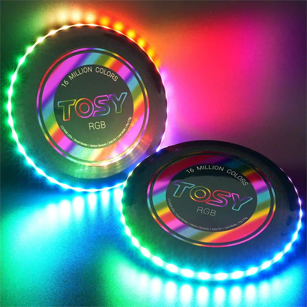 TOSY RGB LED flying disc with multicolor lights