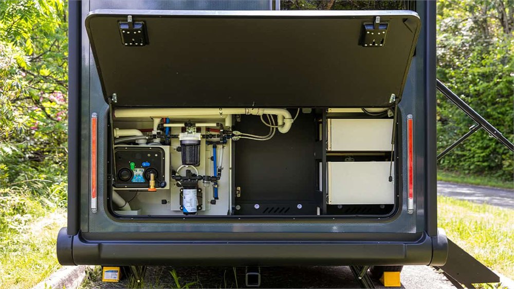 SylvanSport VIRE rear hatch and storage area opened
