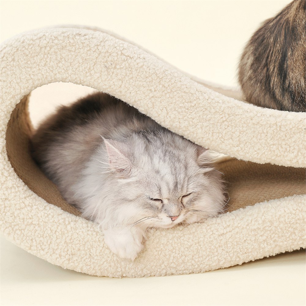 Pet JoJo Cloud Lounge sculptural beige cat scratcher article view 3
