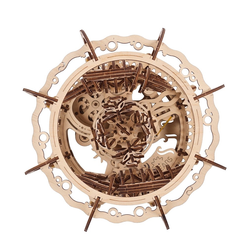 Top view of the wooden aquarium mechanism