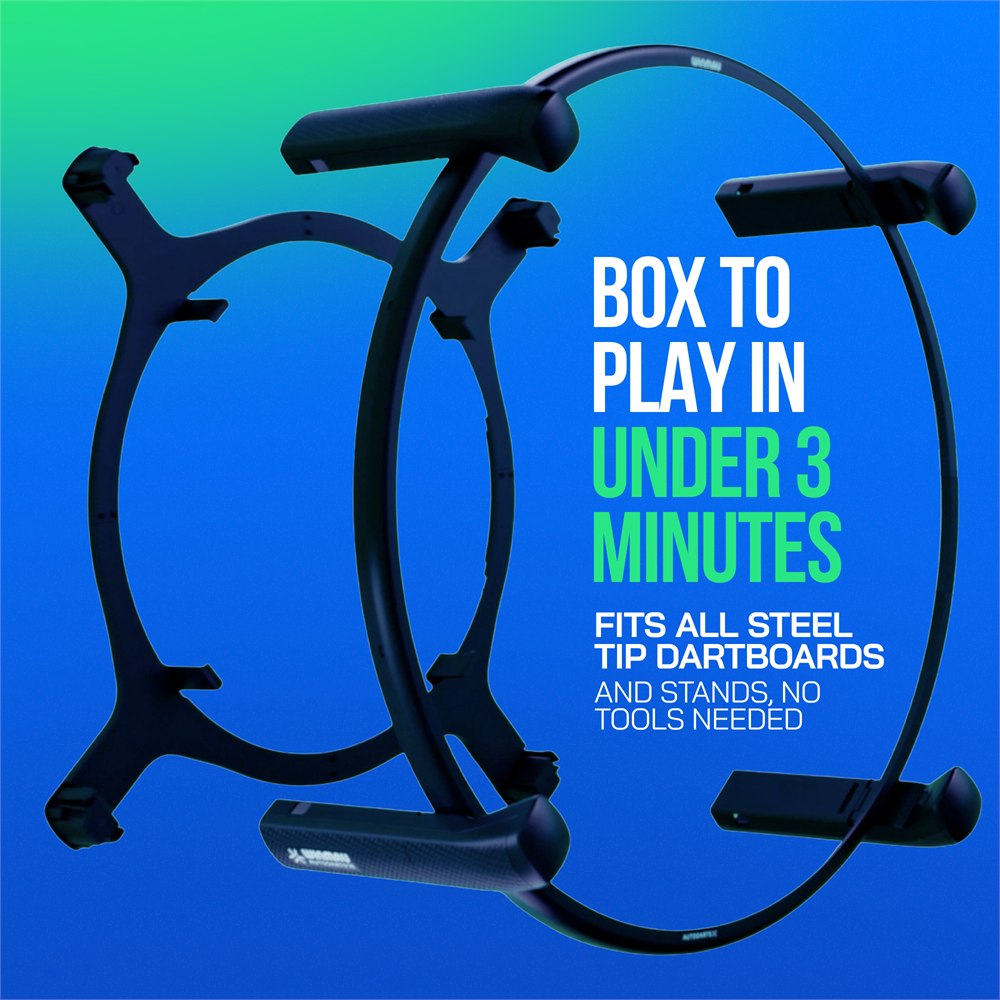 Autodarts X clamp frame and removable camera ring