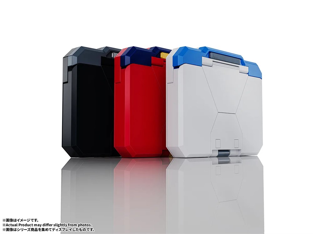 Bandai automatic transforming business card case in standard color with official product views