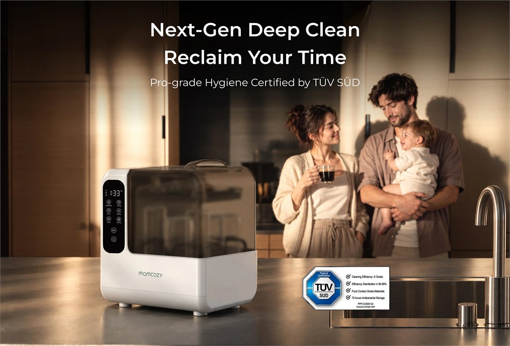 D8 bottle washer shown on a kitchen counter
