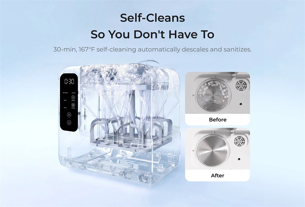 D8 self-cleaning chamber and interior detail