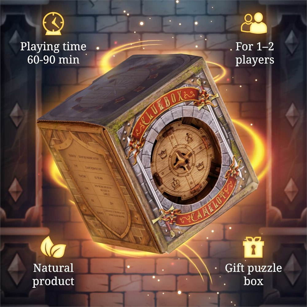 Trial of Camelot retail packaging shown in the manufacturer illustration