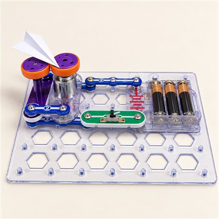 This Buildable Circuit Kit Launches Paper Airplanes With Spinning Rollers