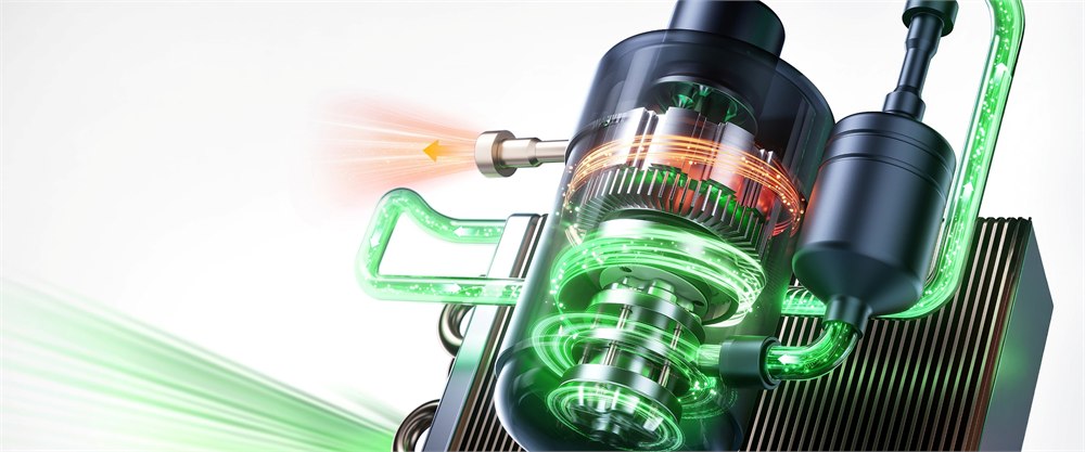 Midea compressor cutaway illustration