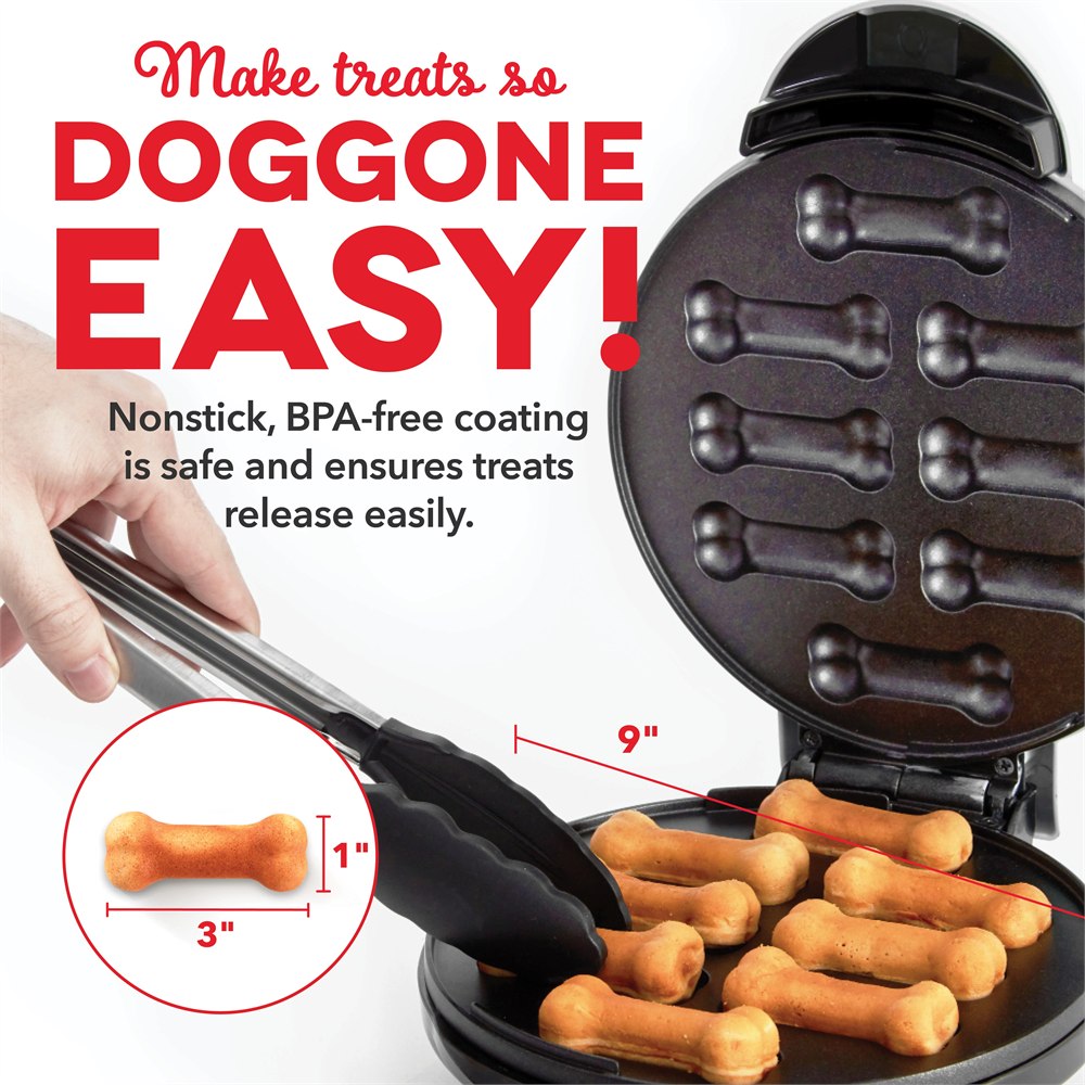 Nonstick bone molds and removal of a cooked treat