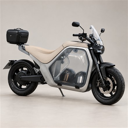 This Electric Cargo Motorcycle Puts a 120-Liter Compartment Under the Seat
