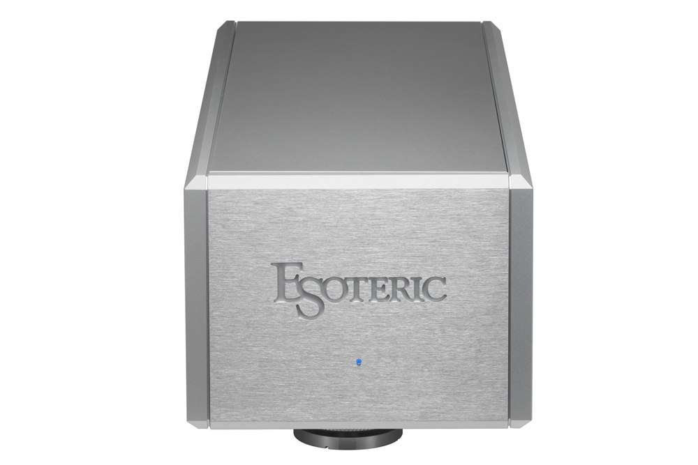 Esoteric T-01 turntable profile showing layered chassis and platter