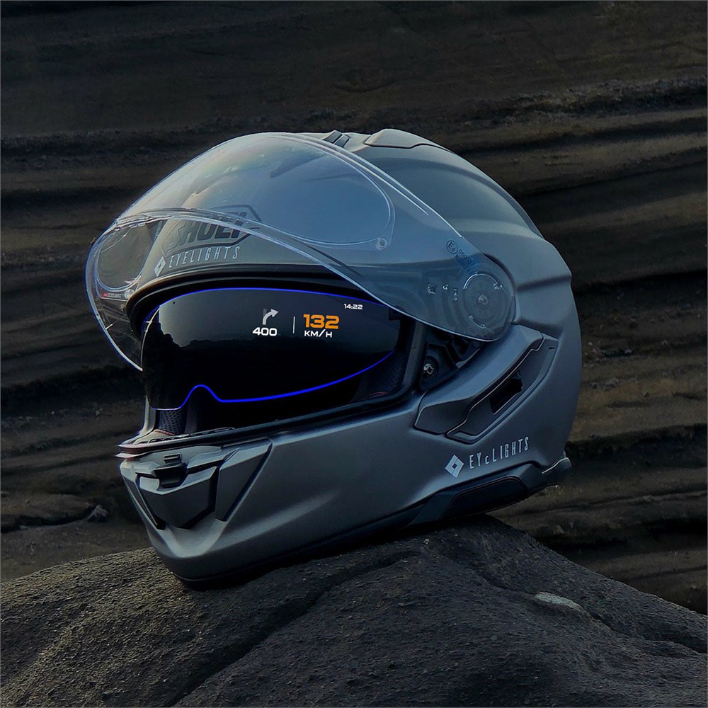 Shoei GT-Air 3 Smart helmet with illustrated heads-up navigation display