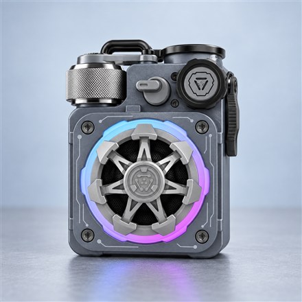 This Bluetooth Speaker Has a Built-In Fidget Spinner and a Glowing Light Ring