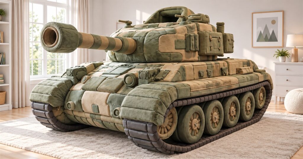 AI-assisted visualization of an unmanufactured foam tank bed concept