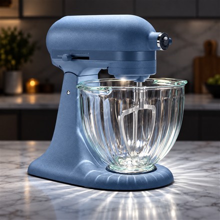 This Lighted Glass-Bowl Stand Mixer Gives Your Cookie Dough a Spotlight