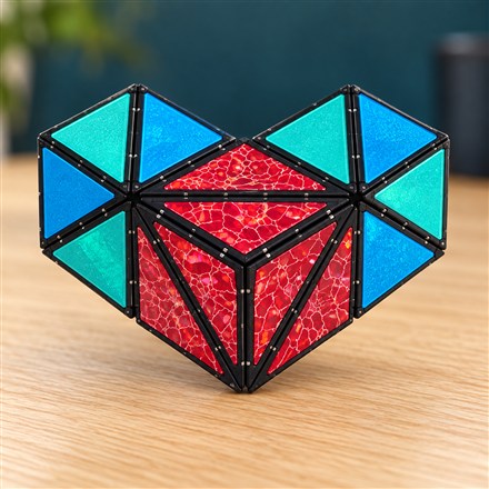 This Magnetic Pyramid Puzzle Transforms Into Shapes and a Spinner