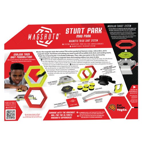 Magshuto Stunt Park package showing included components