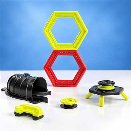 This Magnetic Trick-Shot Set Turns Your Table Into a Stunt Park