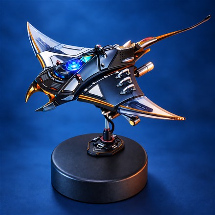 This Mechanical Manta Ray Model Flaps Its Fins and Lights Up Your Desk