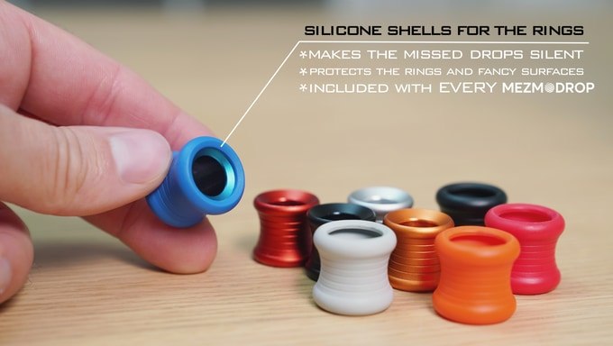 Protective silicone shells for the metal rings