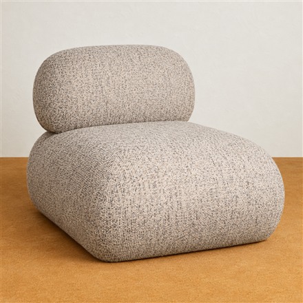 This Modular Boucle Accent Chair Combines Into Larger Seating Arrangements