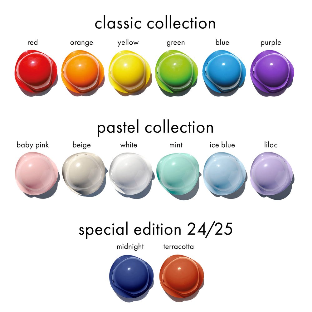 MOLUK Bilibo movement toy color collection with multiple bright shells.