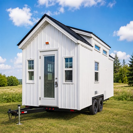 This 16-Foot Tiny House On Wheels Fits a Full Kitchen, Loft, and Guests