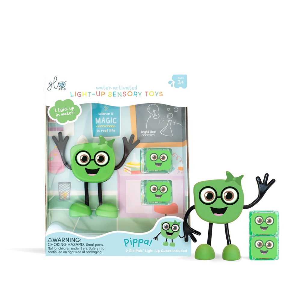 Pippa character with two light-up cubes and retail packaging