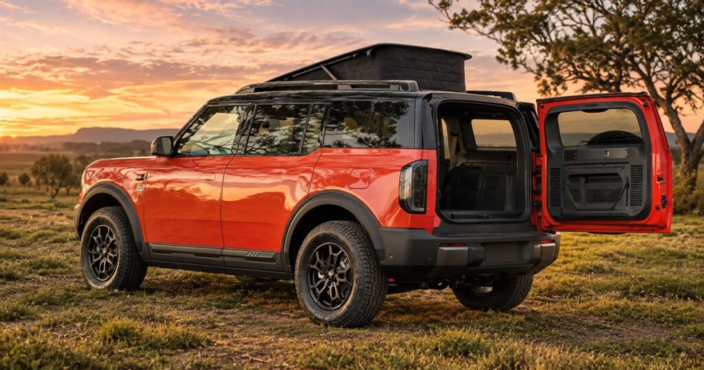 Illustration of the announced pop-top SUV camper