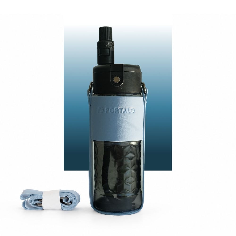 PORTALO portable pressure sprayer in its blue carrying holster