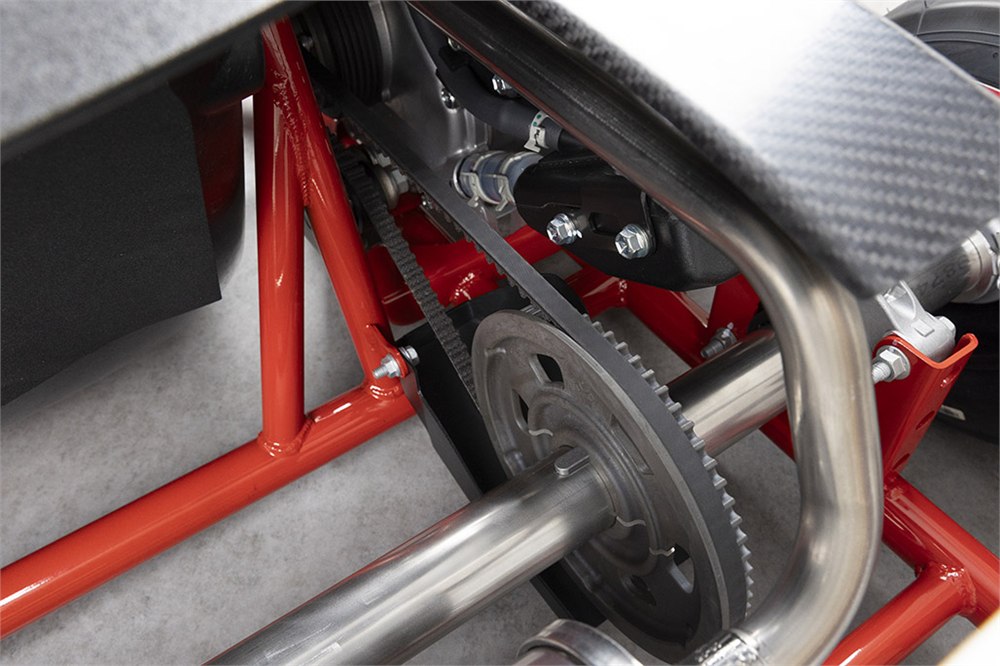 GR KART belt drive detail