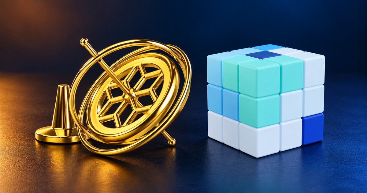 Science Gift Box With Gyroscope, Puzzle, and Unusual Ruler