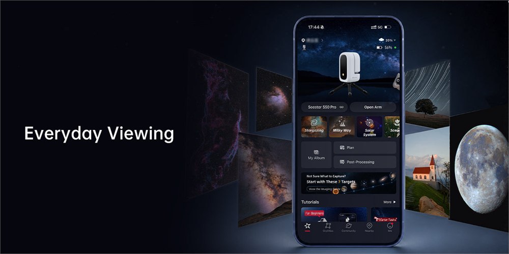 Seestar S50 Pro everyday viewing feature graphic