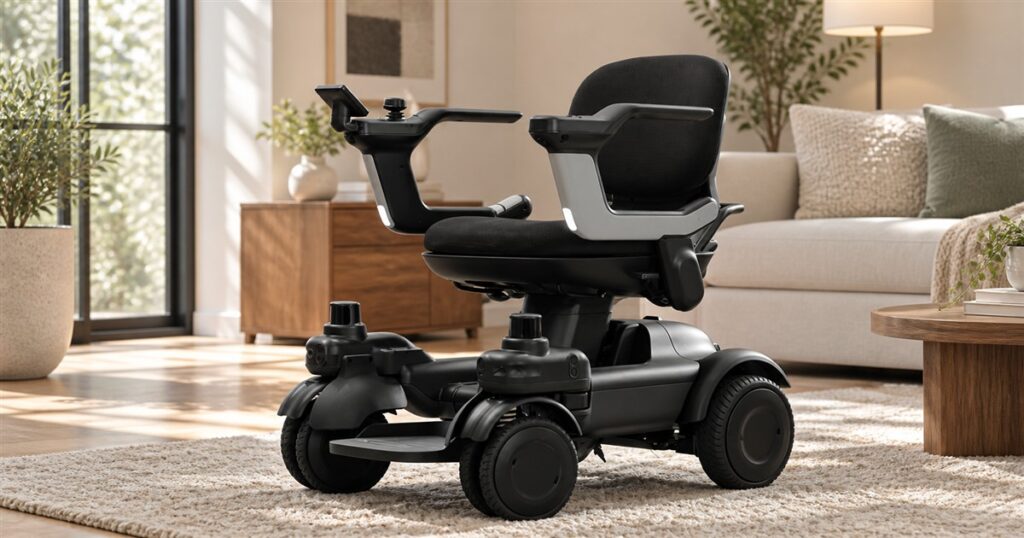 Strutt ev1c four-wheel sensor-assisted mobility chair