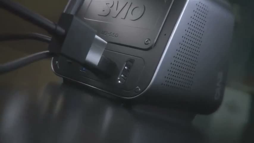 Rear connection and side ventilation of the Violoop computer assistant