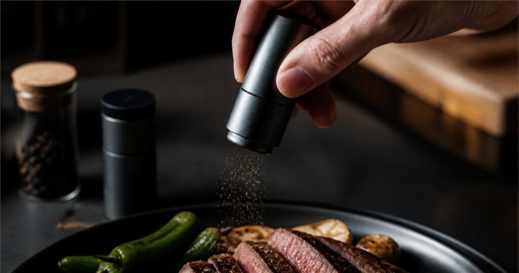 SUWADA Impact shake-powered spice mill seasoning food
