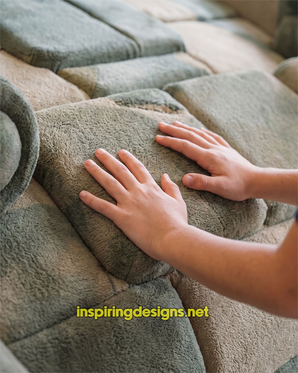 Close detail illustration of padded tank bed panels