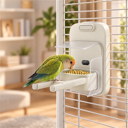 This Smart Bird Bowl Weighs Your Bird While It Eats
