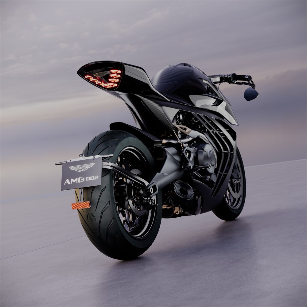 AMB 002 rear wheel and blade-style tail lighting