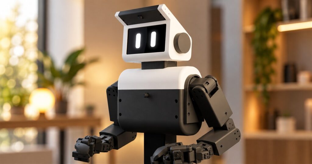 NORI A3 two-arm home robot portrait