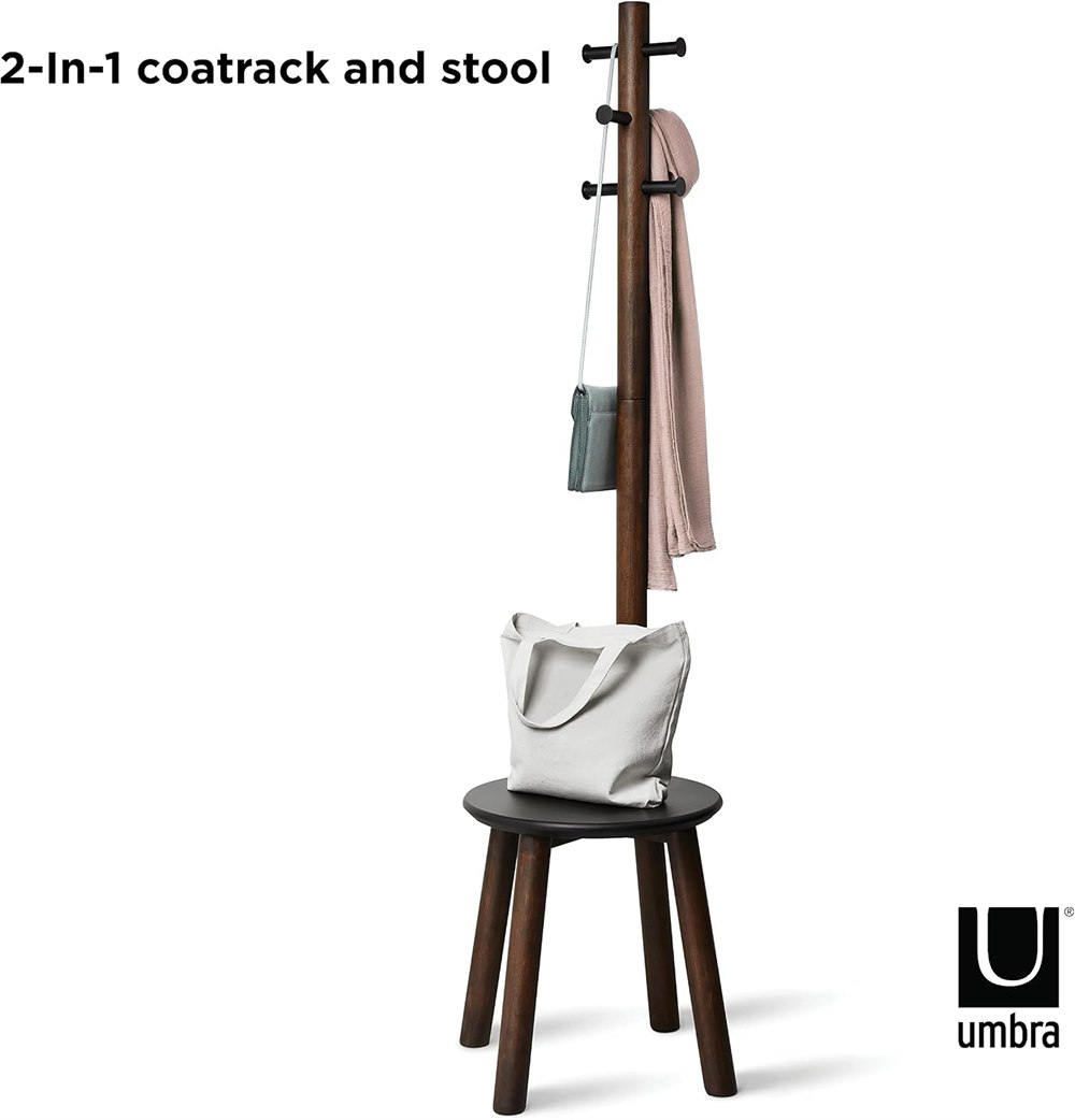 Umbra Pillar Stool and Coat Rack product view 4