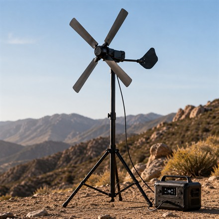 This Backpack-Portable Wind Turbine Charges Gear From A Breeze
